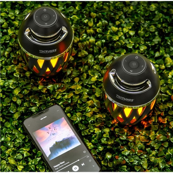 TikiTunes WiFi Bluetooth LED Outdoor Waterproof Flame Torch Wireless Speaker - Picture 10 of 16
